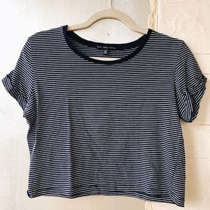 Urban Outfitters Navy/White Striped Tee💙✨